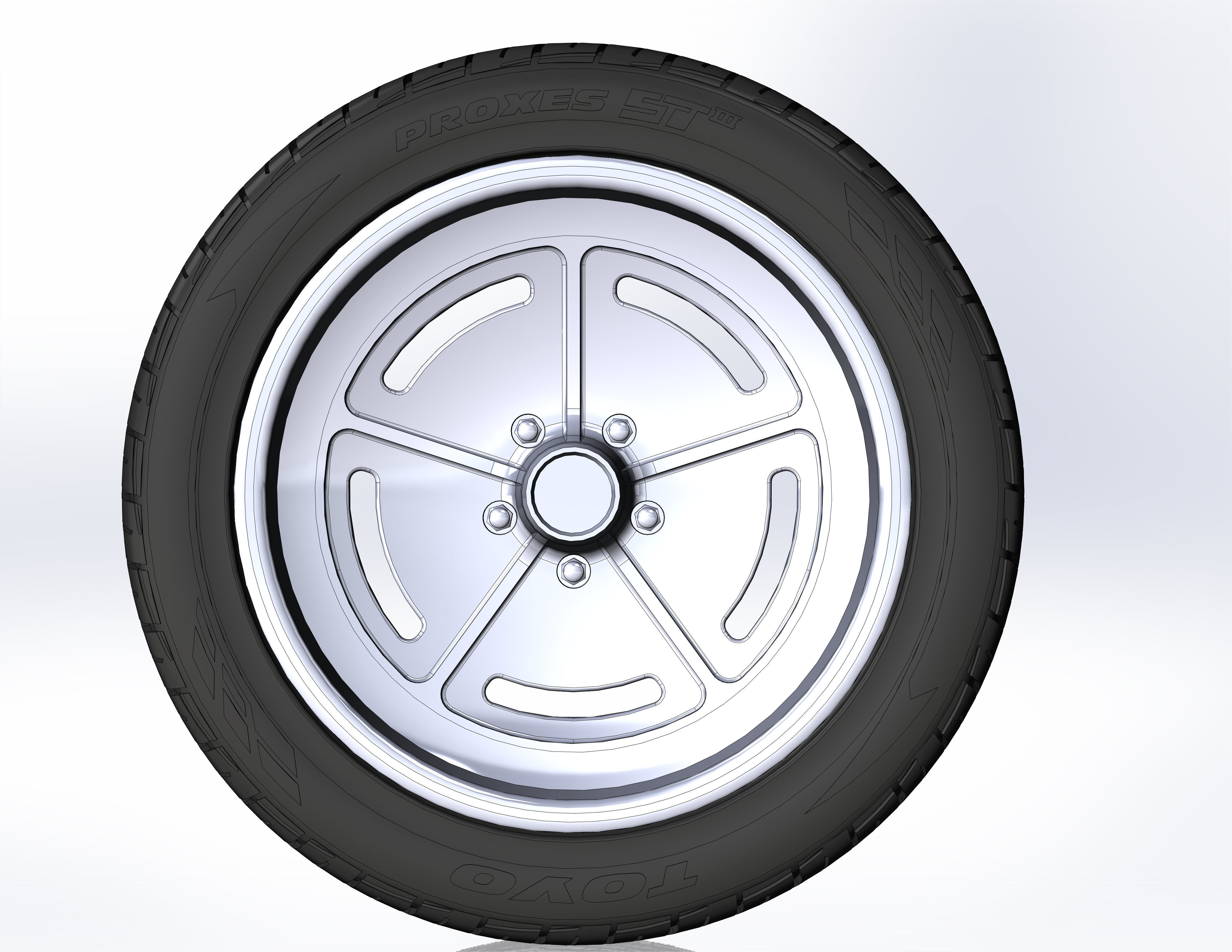 Custom wheels US Mags Wildcat for your scale model 3D print model_3