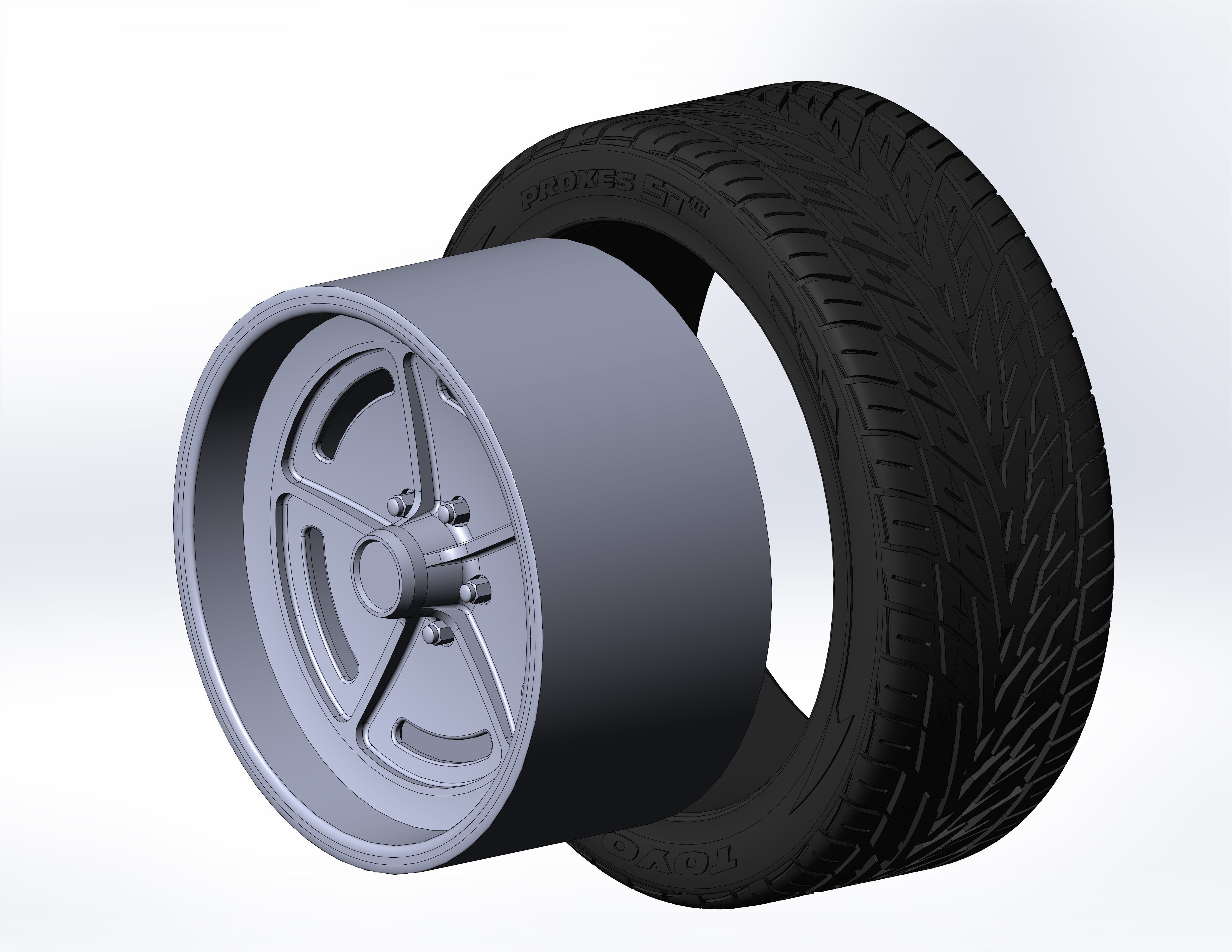 Custom wheels US Mags Wildcat for your scale model 3D print model_7