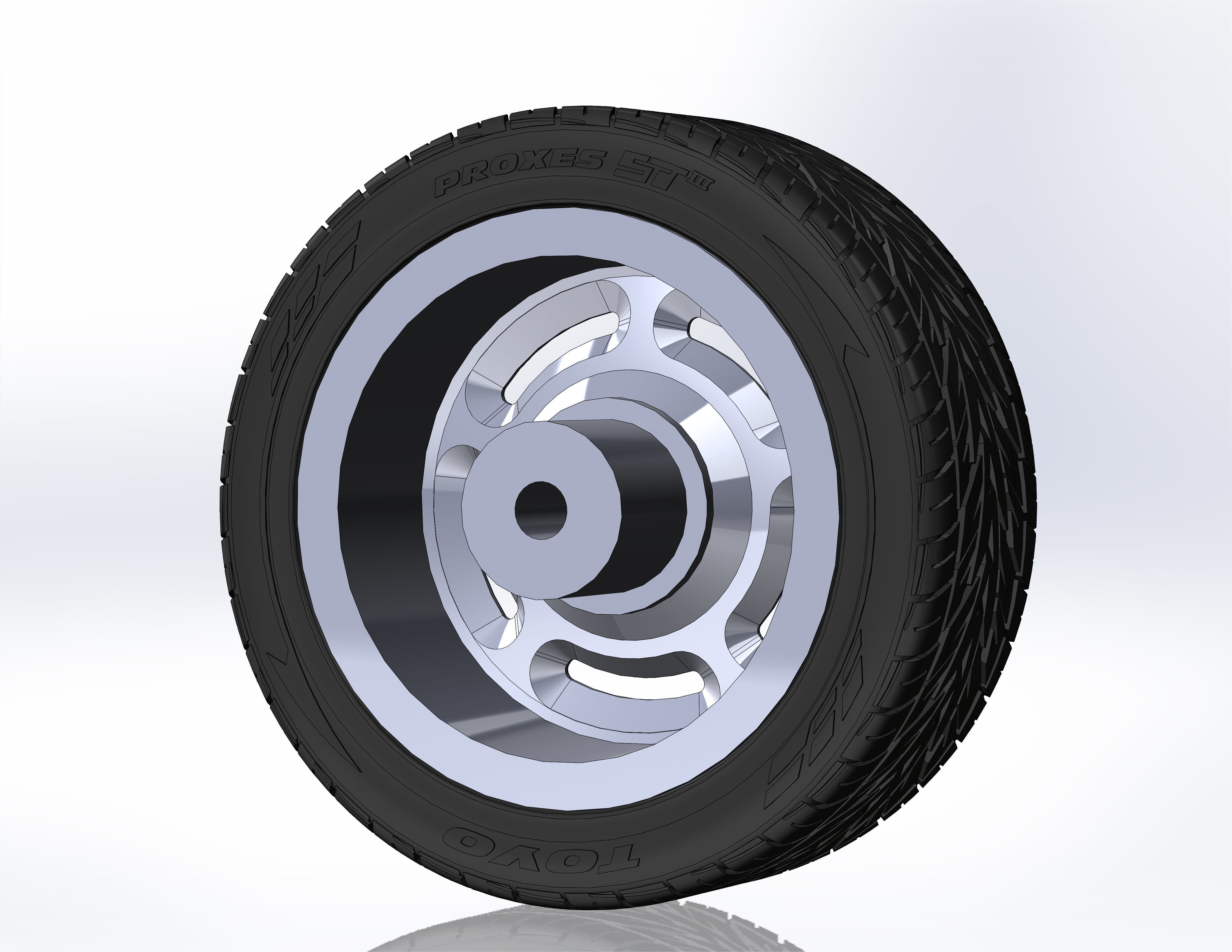 Custom wheels US Mags Wildcat for your scale model 3D print model_2
