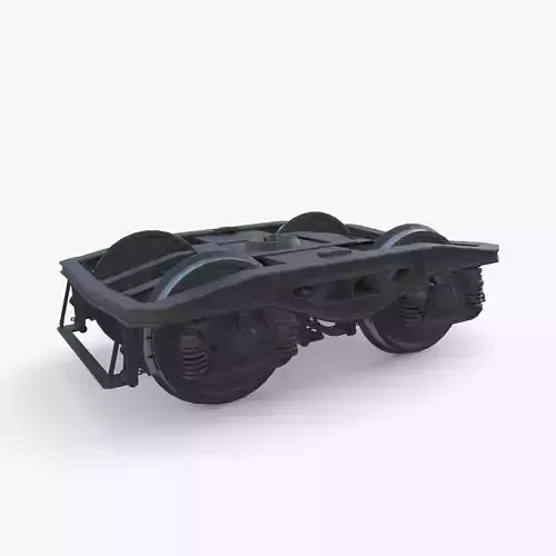 Train car bogie v2 3D model