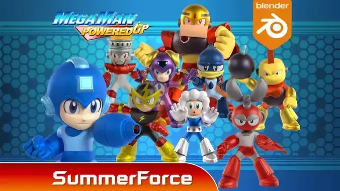 Megaman Powered up 3D Model Collection