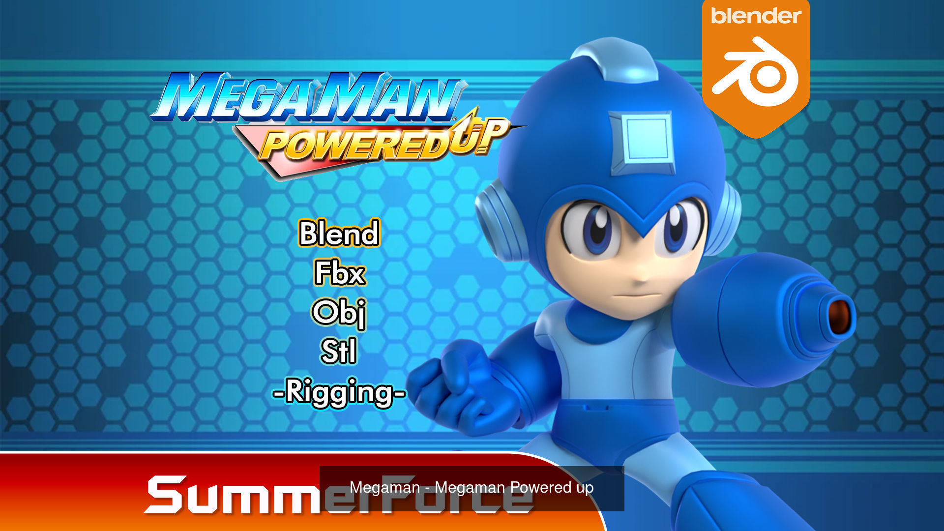 Megaman Powered up 3D Model Collection_2