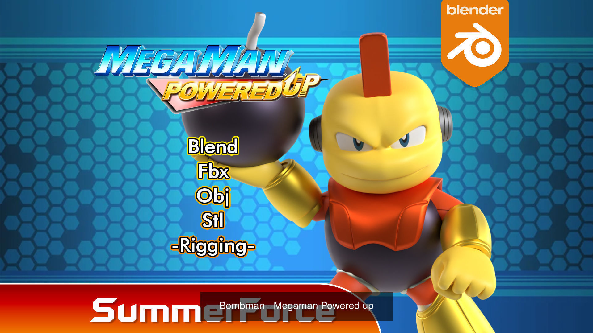 Megaman Powered up 3D Model Collection_8