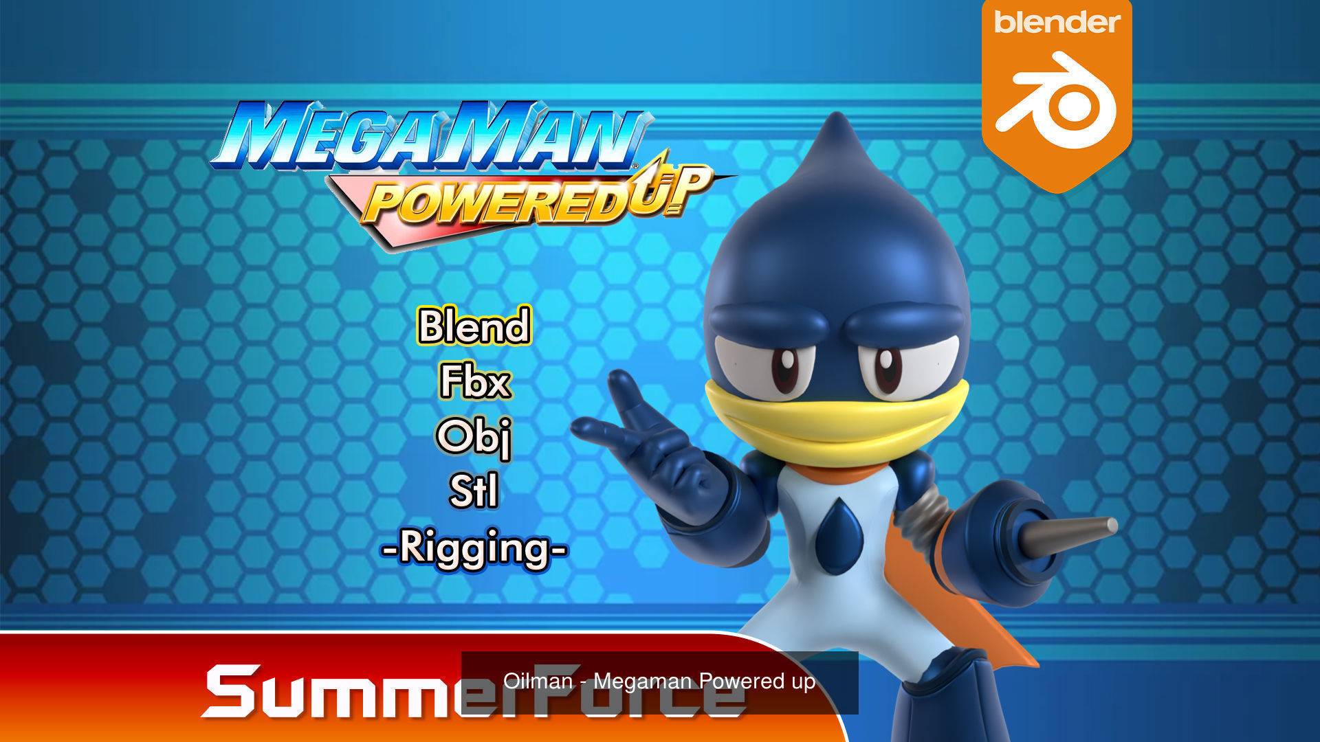 Megaman Powered up 3D Model Collection_9
