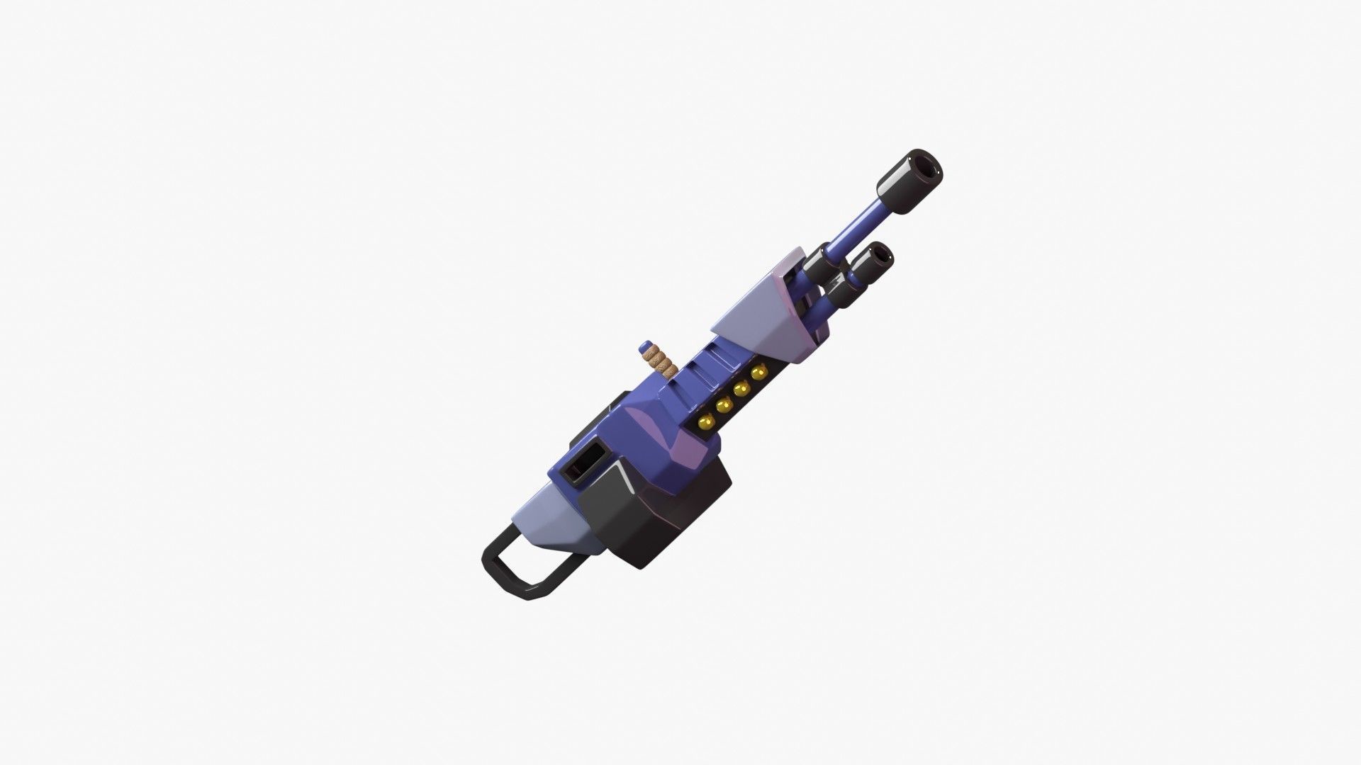 Machine Gun 3D Illustration 3D model_12