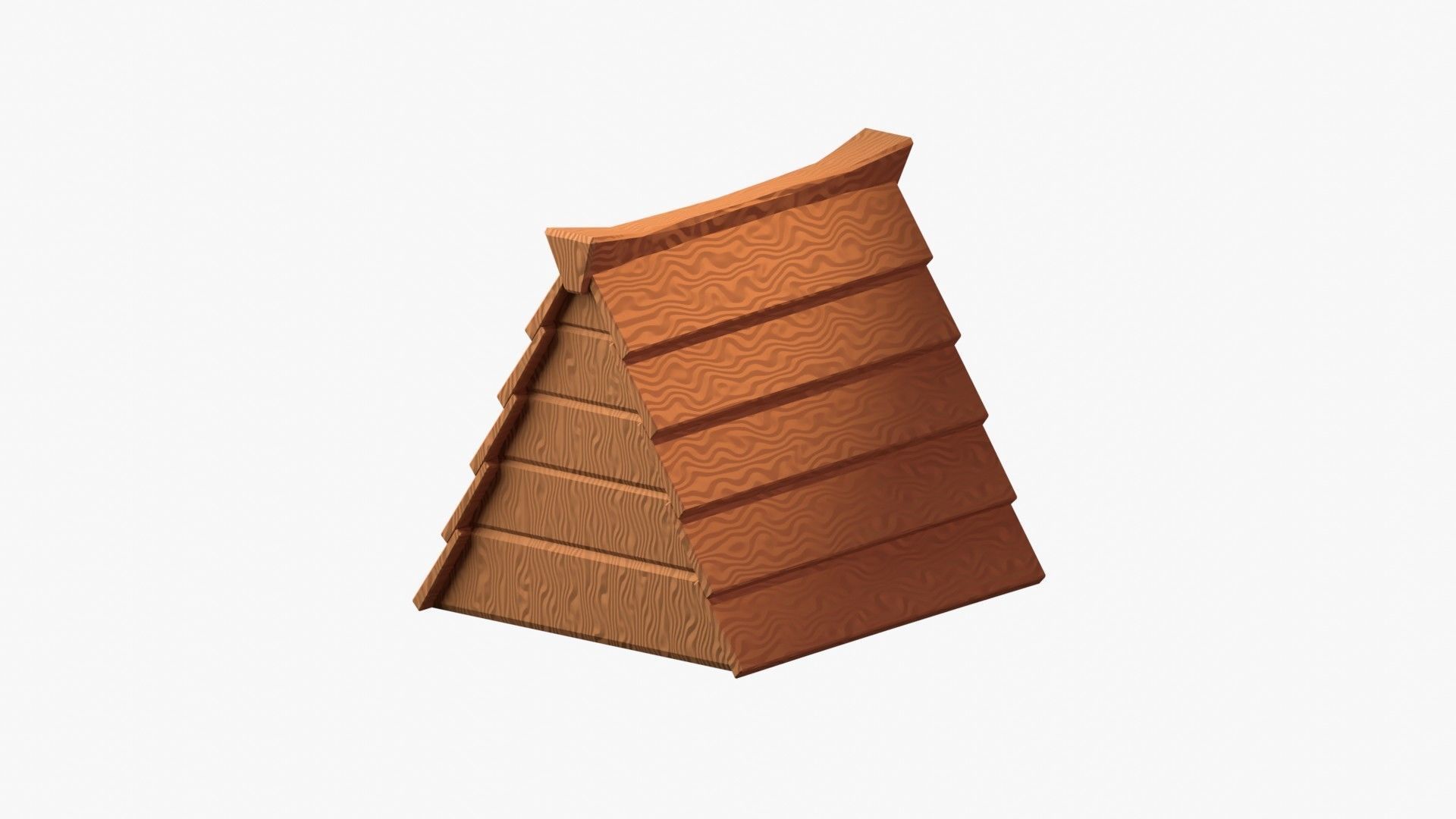 Wooden Cabin 3D Illustration 3D model_11