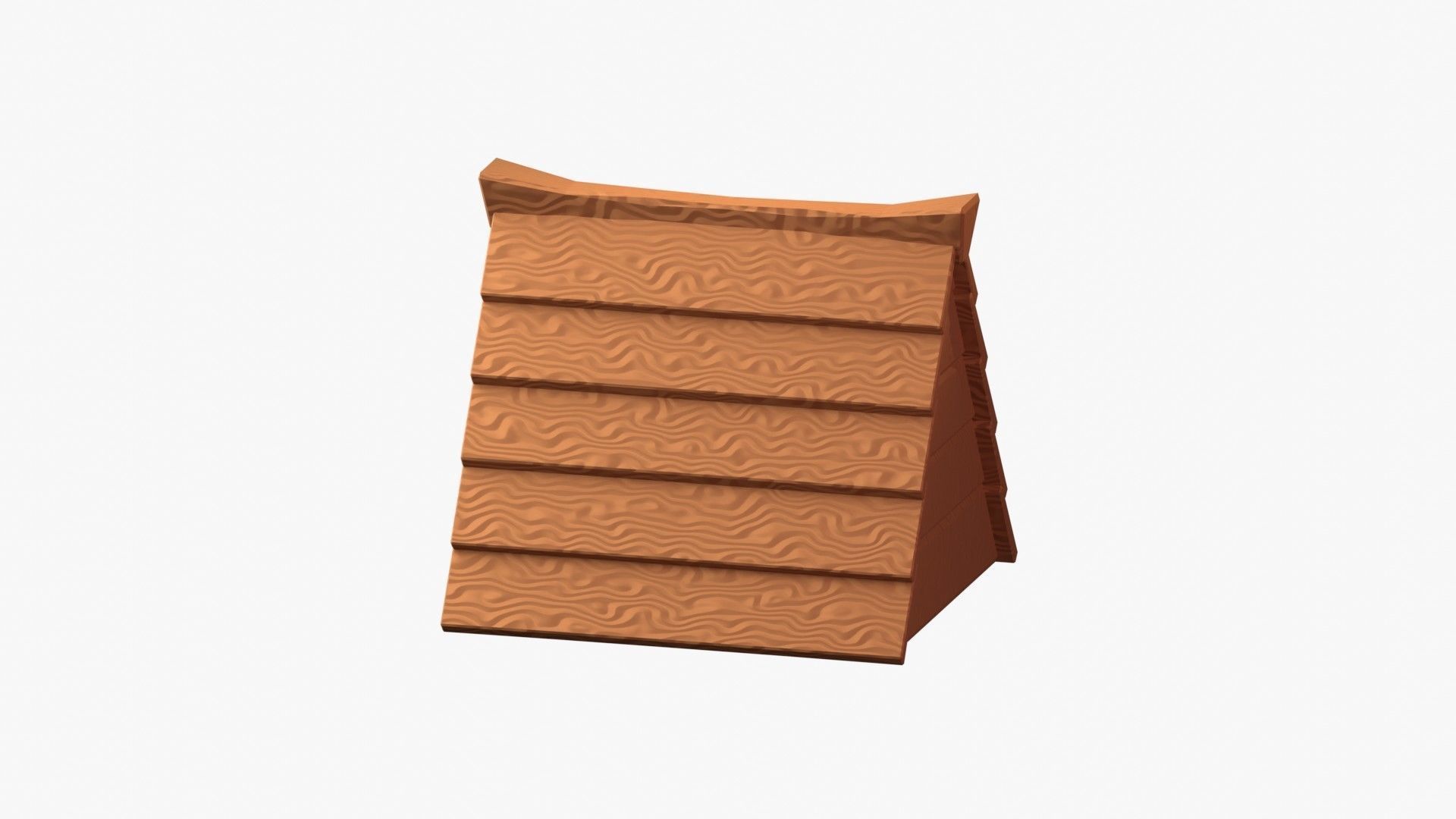 Wooden Cabin 3D Illustration 3D model_5