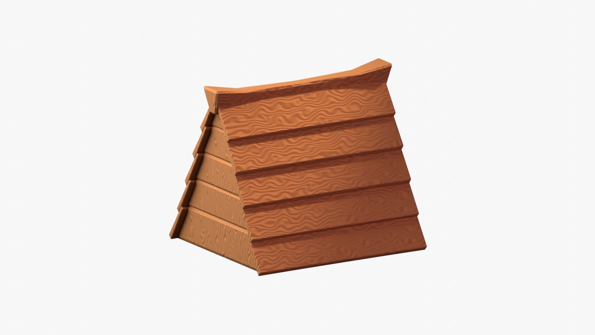 Wooden Cabin 3D Illustration 3D model_12