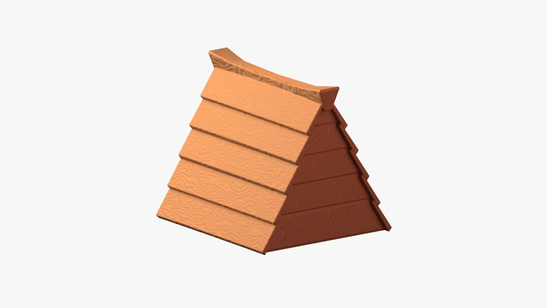 Wooden Cabin 3D Illustration 3D model_7