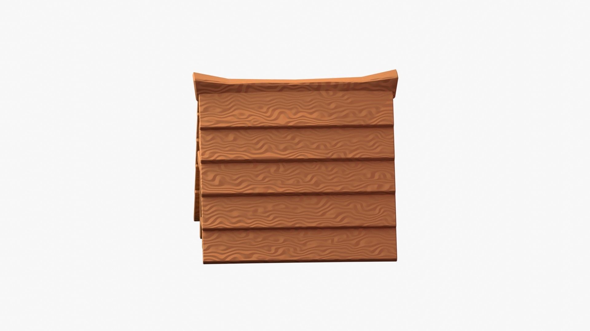 Wooden Cabin 3D Illustration 3D model_4