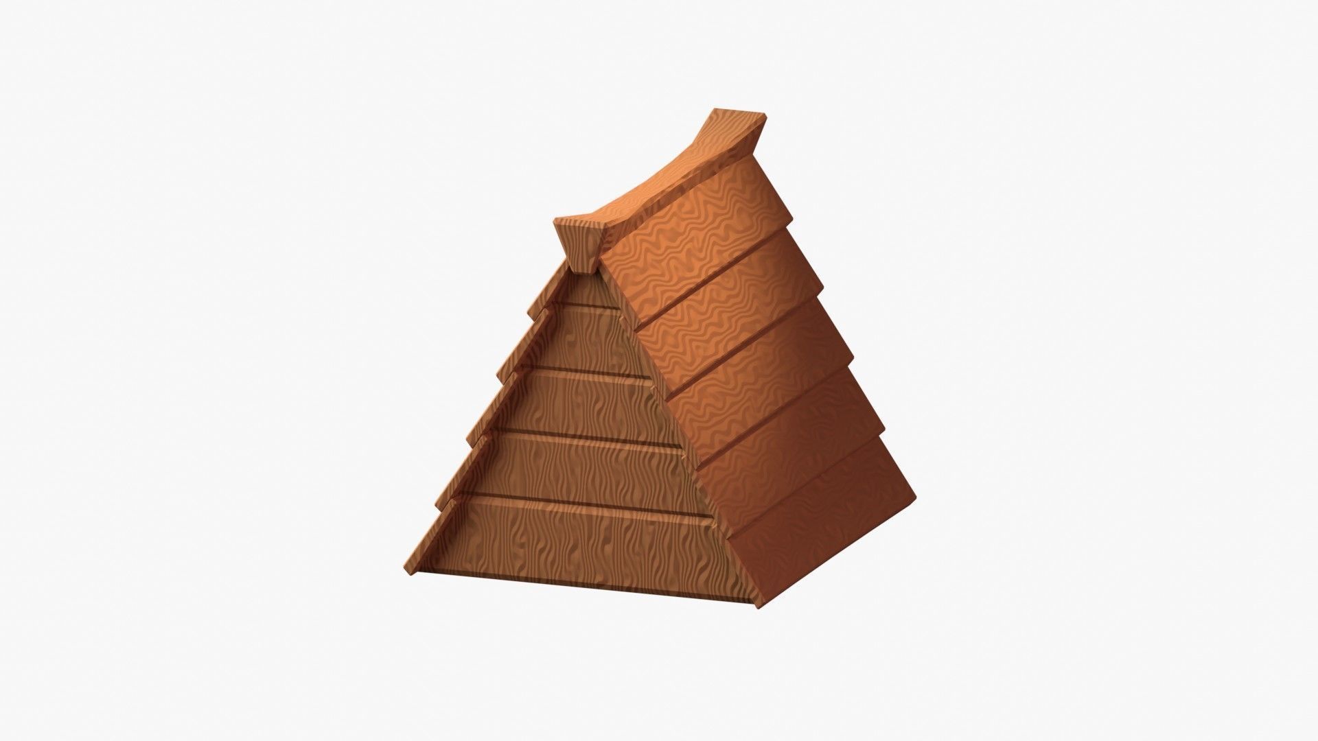 Wooden Cabin 3D Illustration 3D model_10