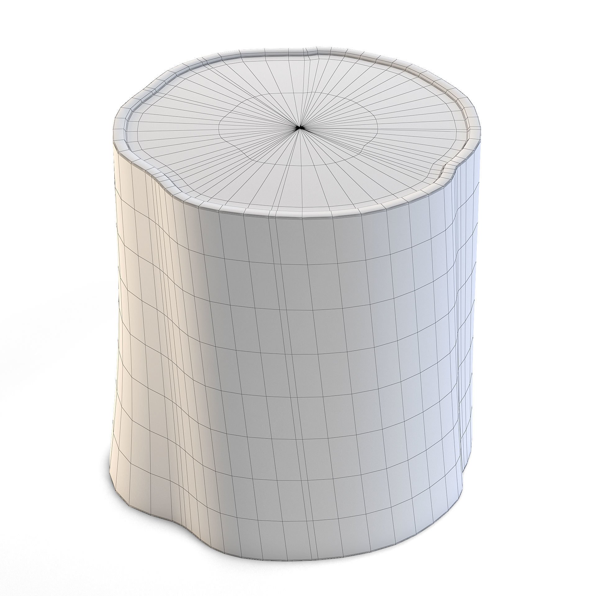 Tree Stump 3D model_4