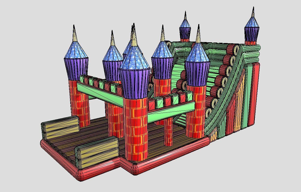 Bouncy Castle Kids PlayArea 3D model_3