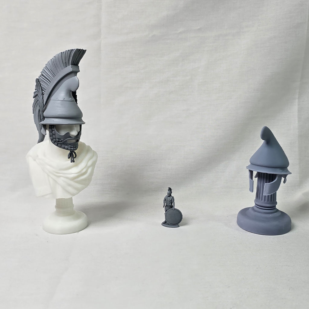 Phrygian Helmet with a figure 3D print model_6