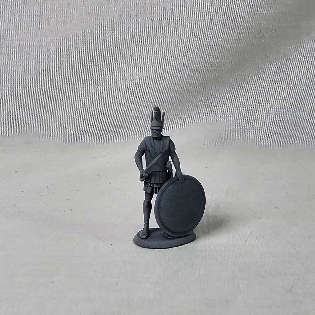 Phrygian Helmet with a figure 3D print model_9