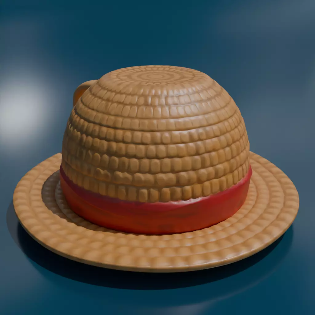 Monkey D Luffy coffee cup 3D print model