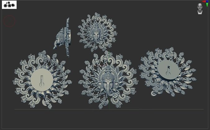Lord Ganesh Wall Hanging for Home Decor 3D print model