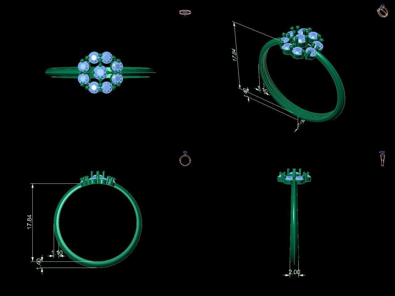 12 solitaire rings collection _38