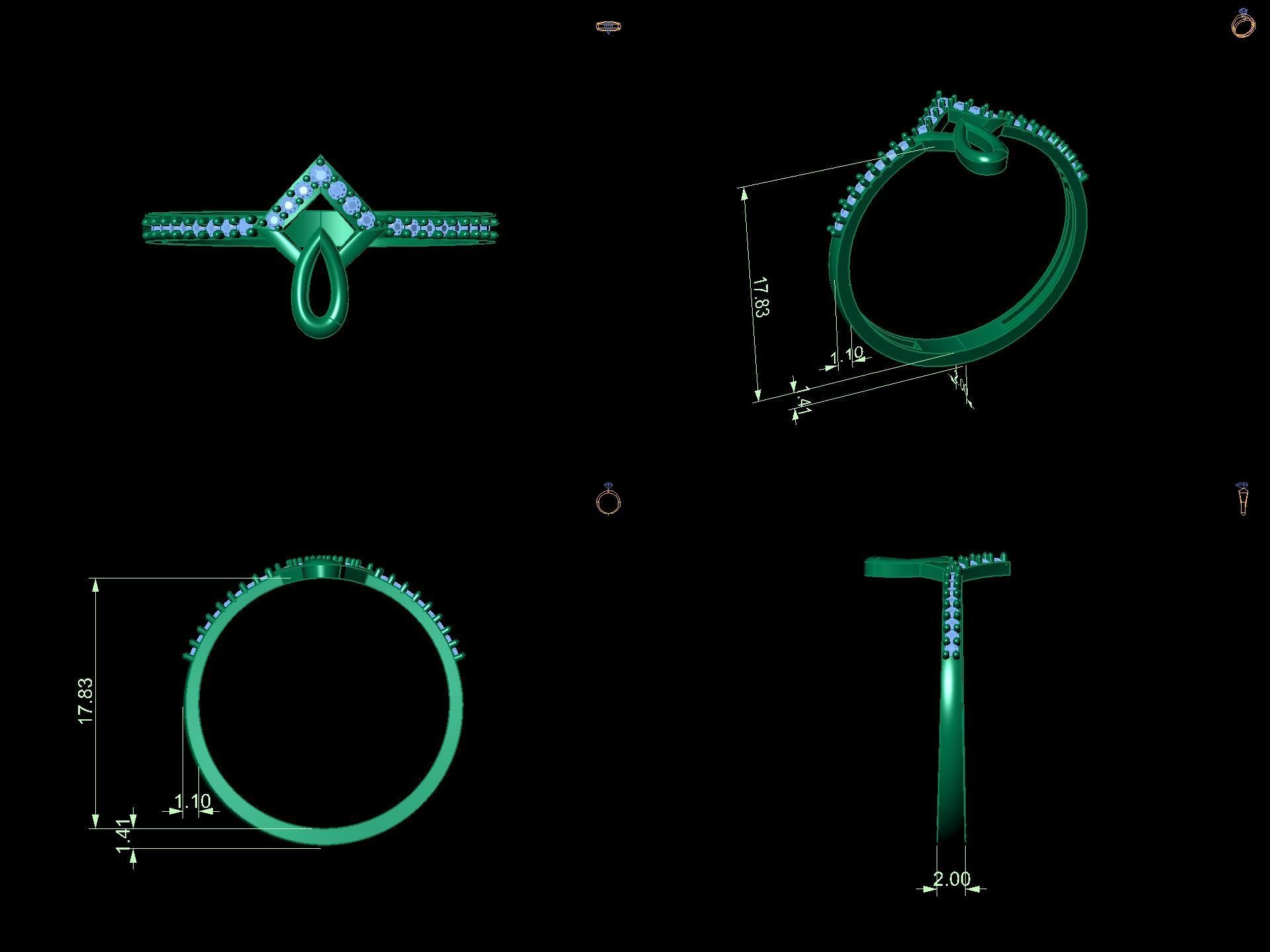 12 solitaire rings collection _35