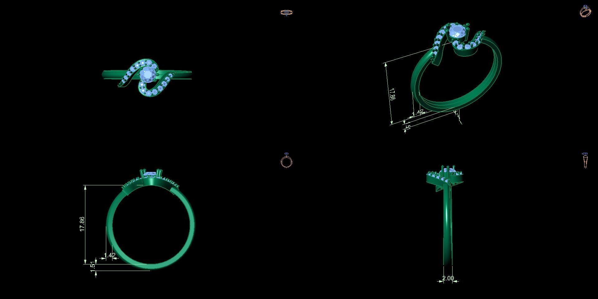 12 solitaire rings collection _20