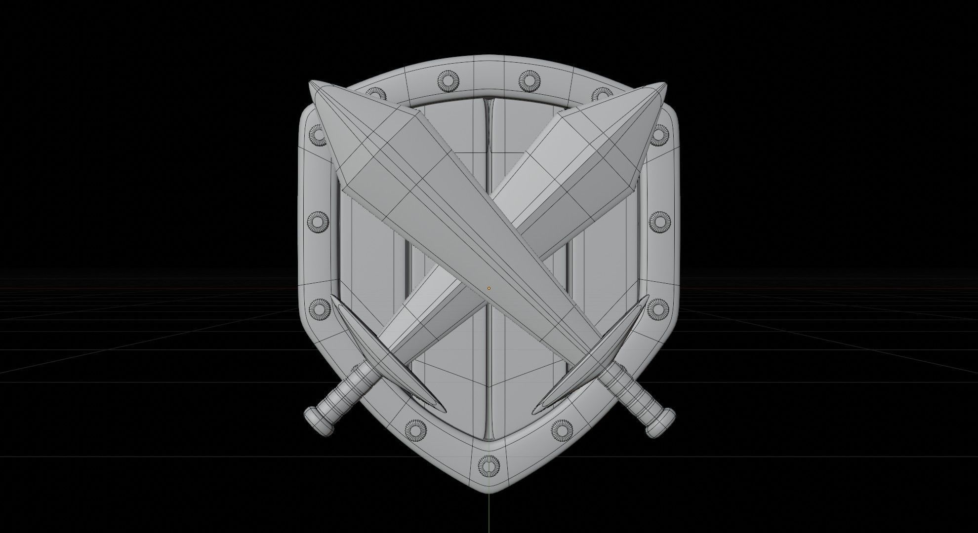 Bronze Tier 3D Illustration 3D model_1