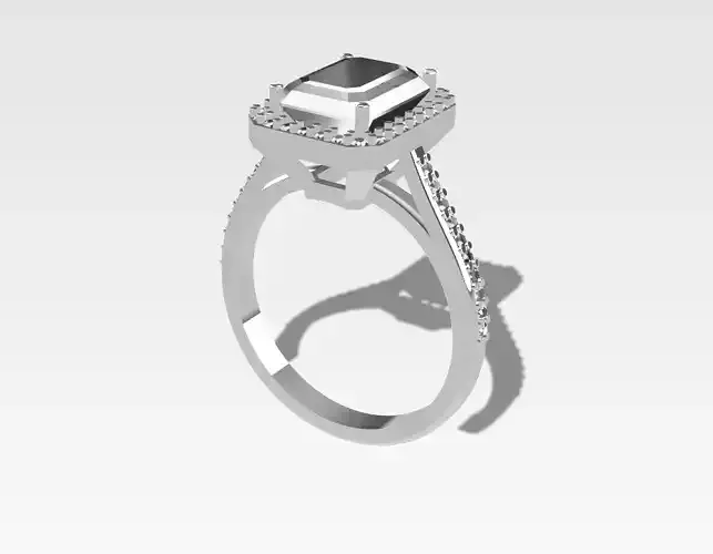 London Blue topaz ring Ring With Big and Small Stones