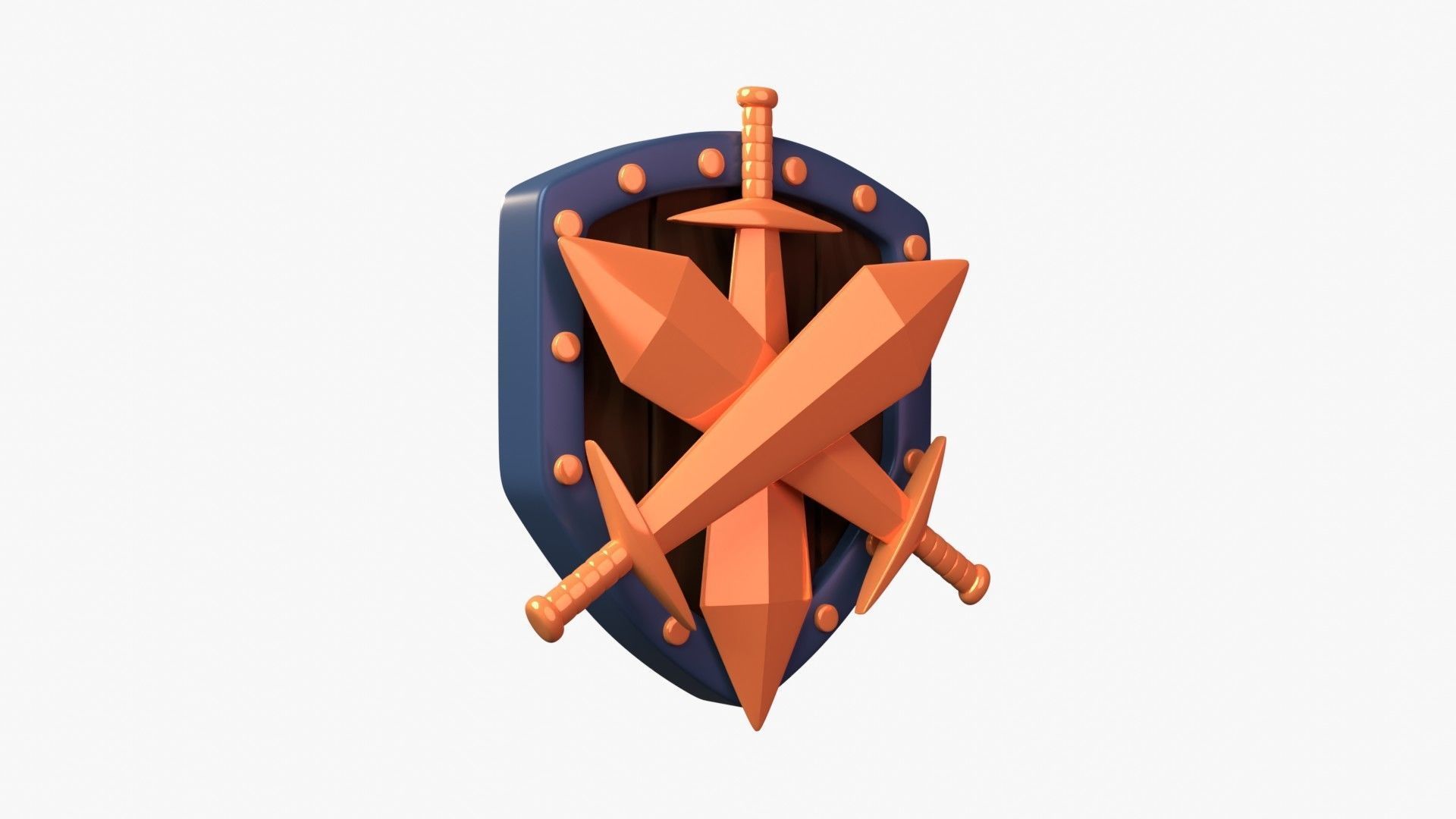 Bronze Tier 3D Illustration 3D model_17