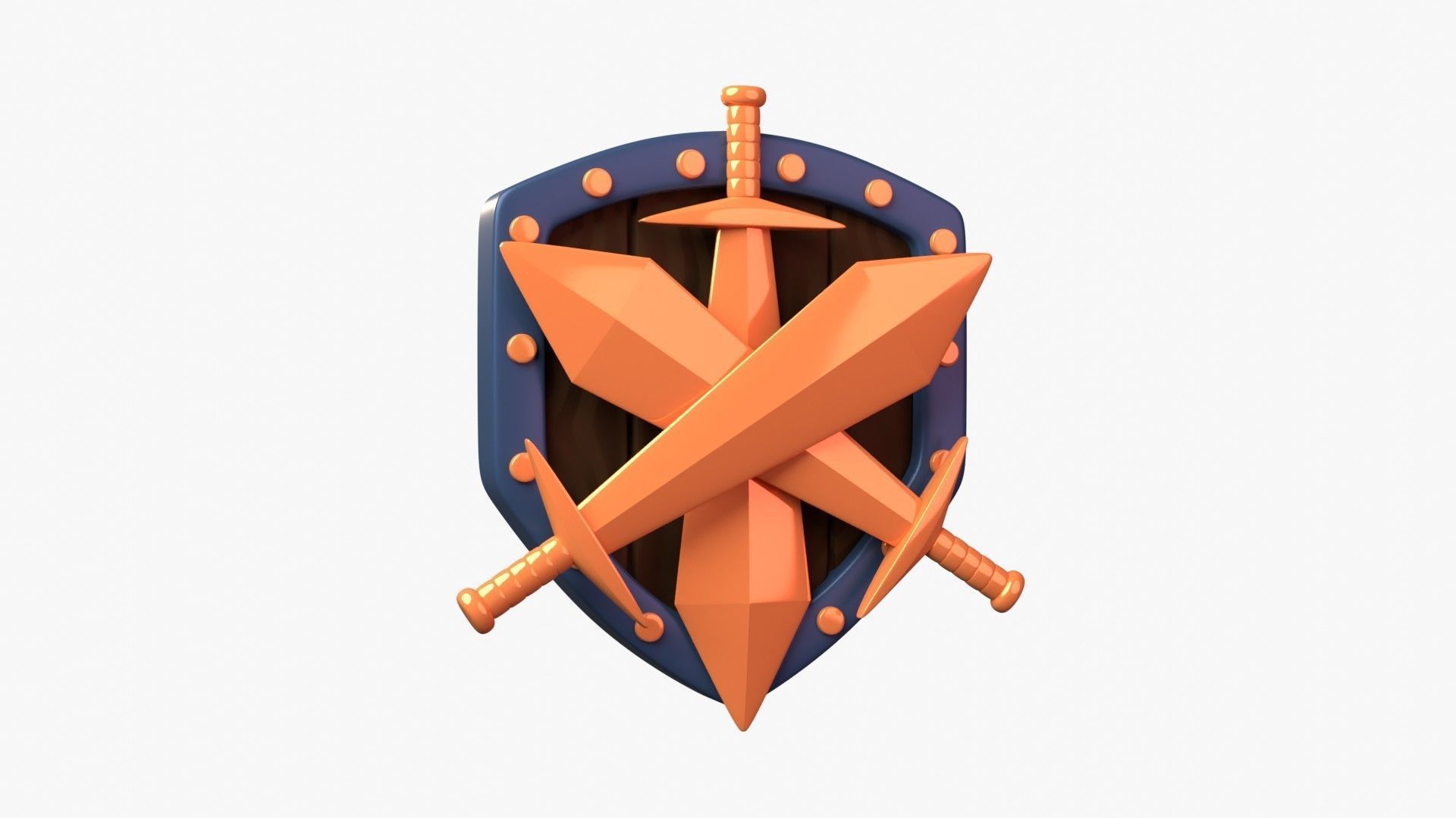 Bronze Tier 3D Illustration 3D model_7