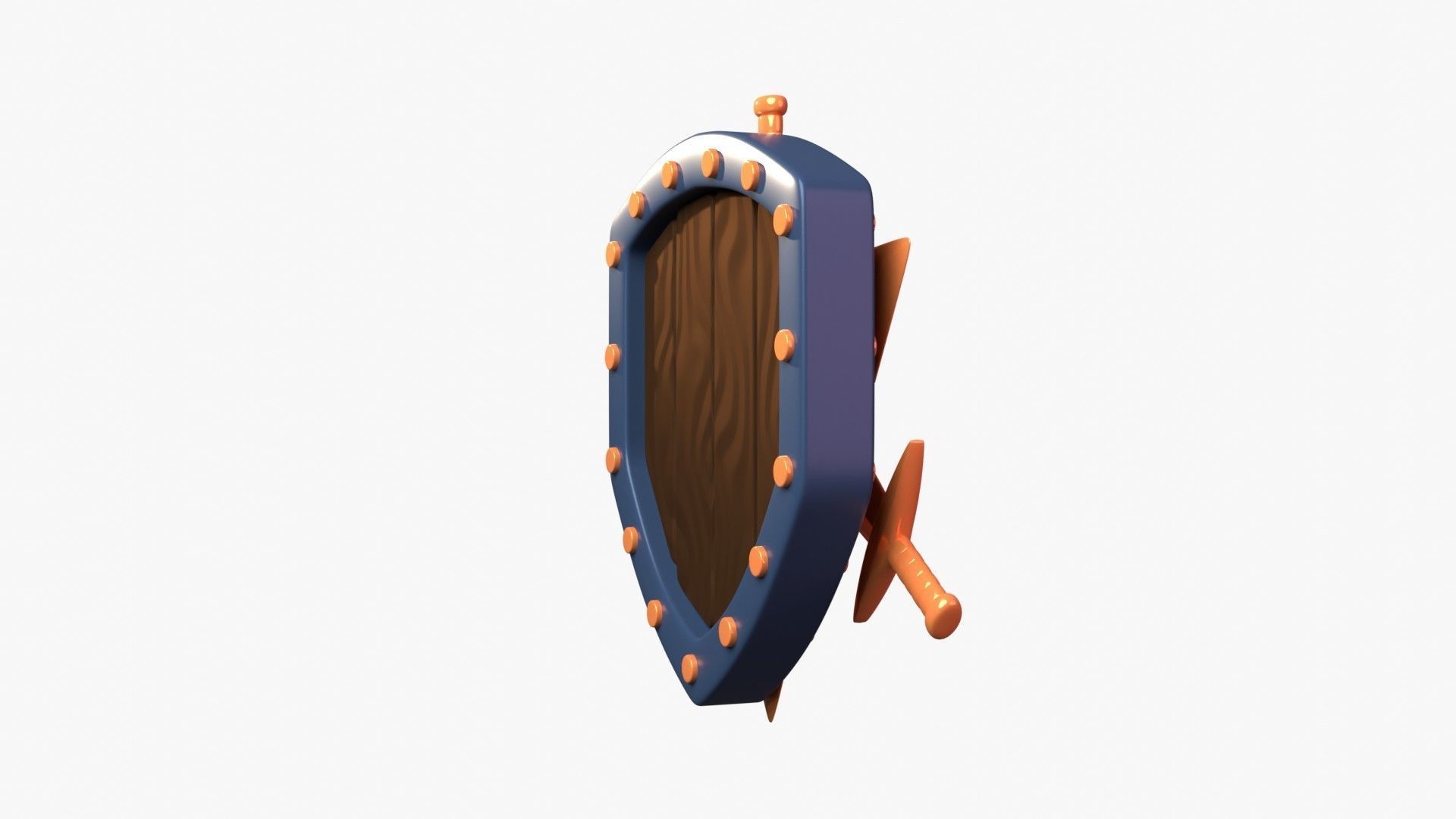 Bronze Tier 3D Illustration 3D model_18