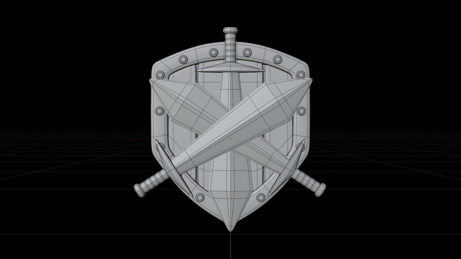 Bronze Tier 3D Illustration 3D model_1