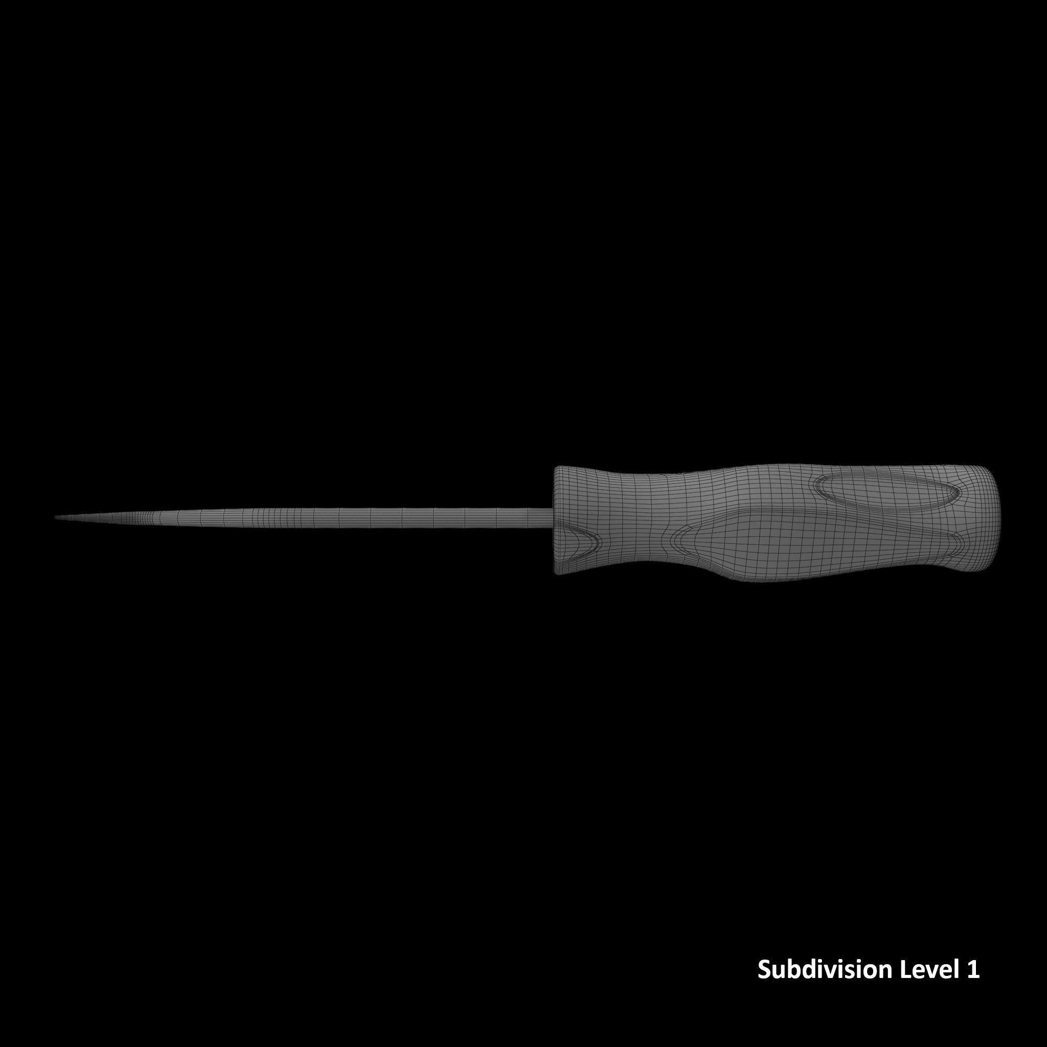 SO Soft Grip Radiator Hose Pick SGA173BR Low-poly 3D model_15