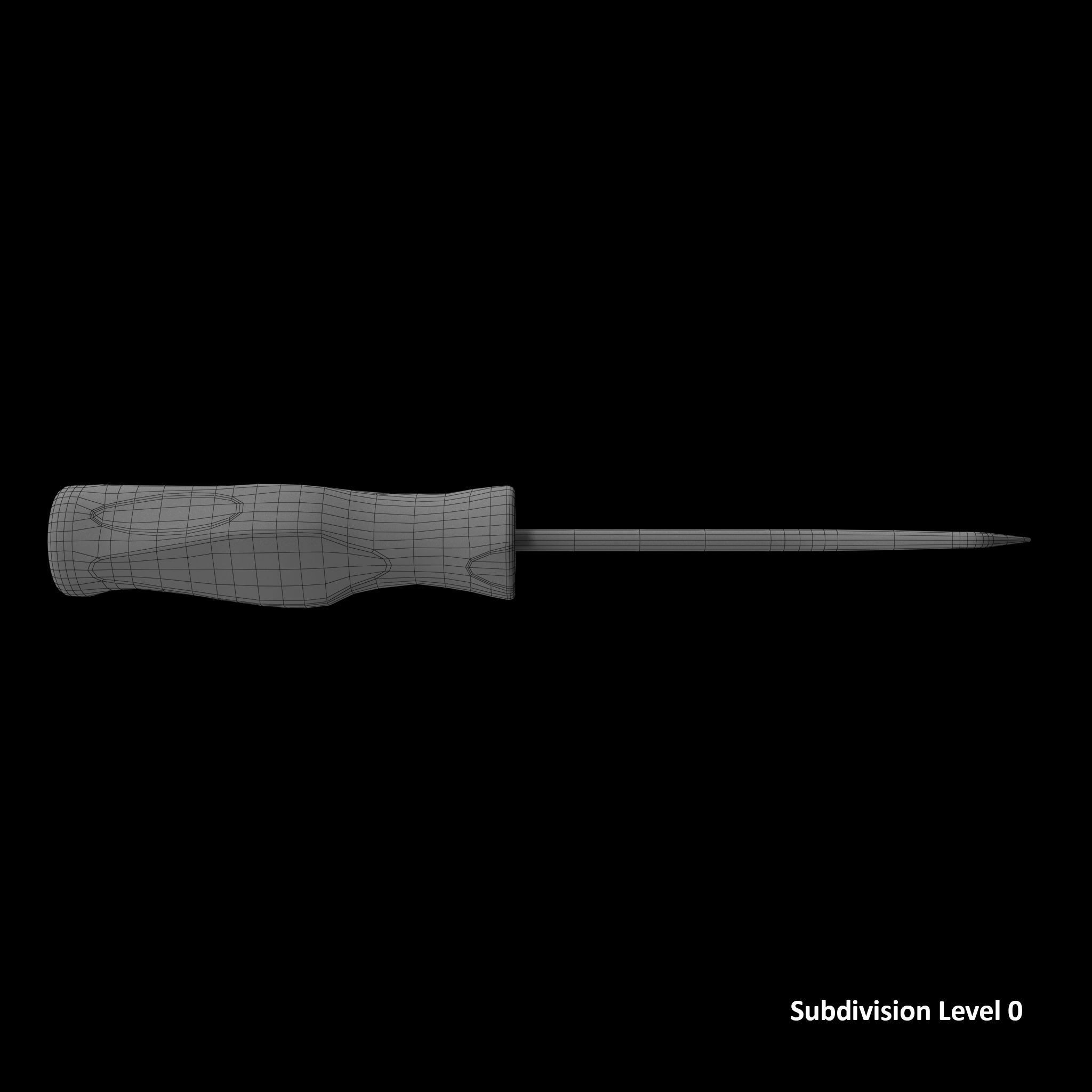 SO Soft Grip Radiator Hose Pick SGA173BR Low-poly 3D model_18