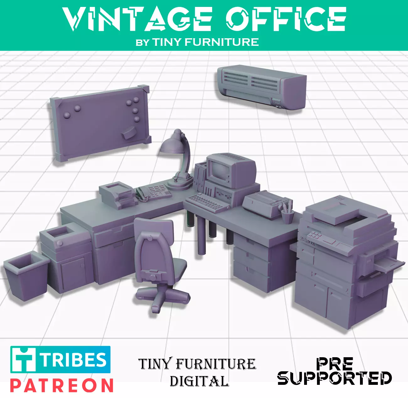 Vintage Office 3D print model