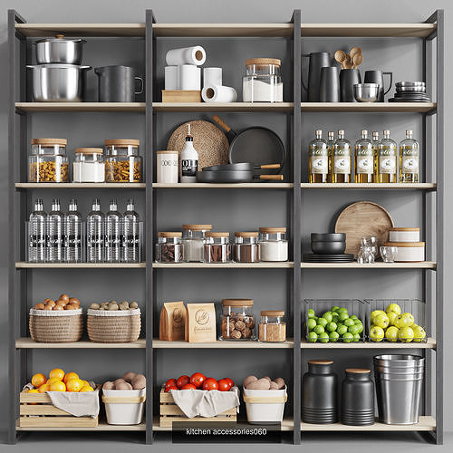 Kitchen Accessories Collection vol 12 3D Model Pack 6