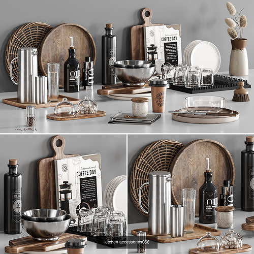 Kitchen Accessories Collection vol 12 3D Model Pack 2