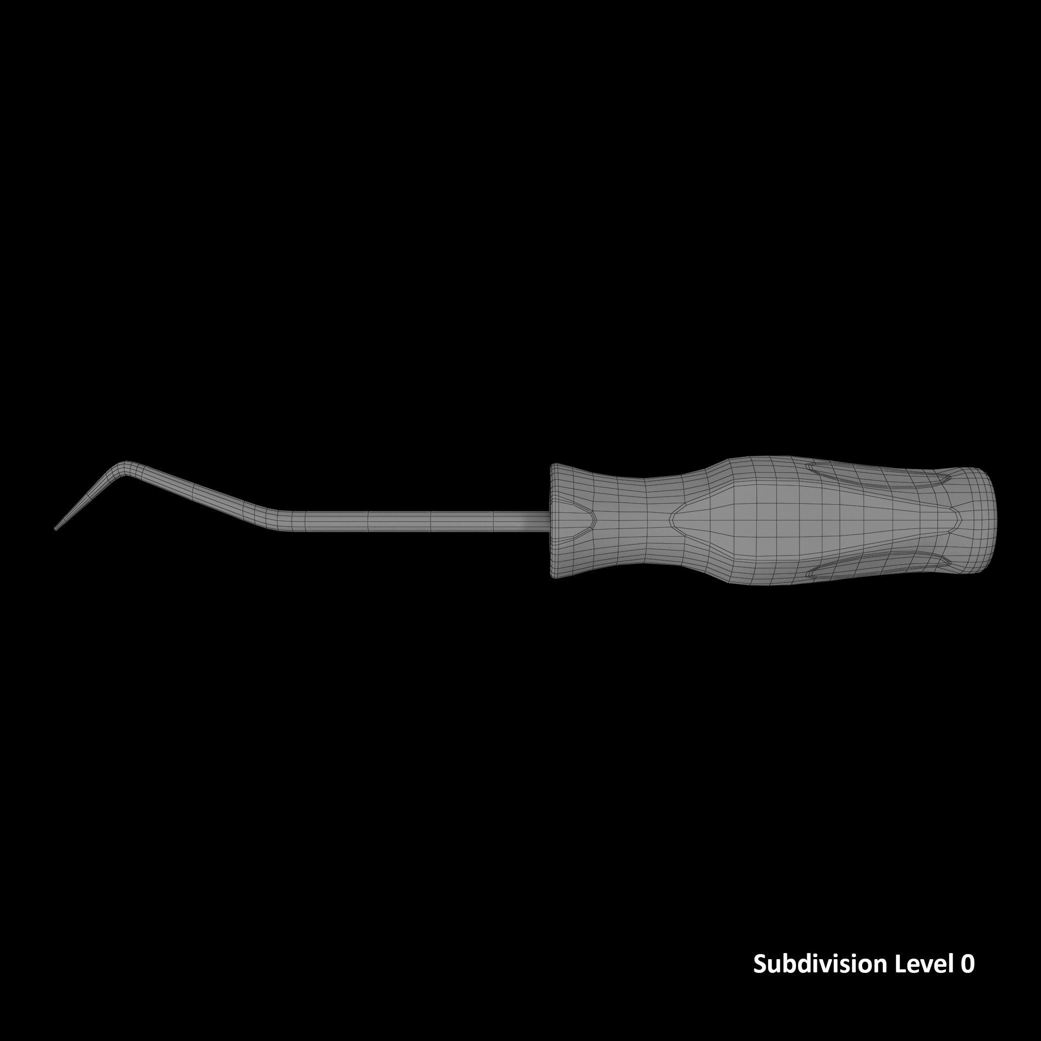 Soft Grip Radiator Hose Pick Low-poly 3D model_8