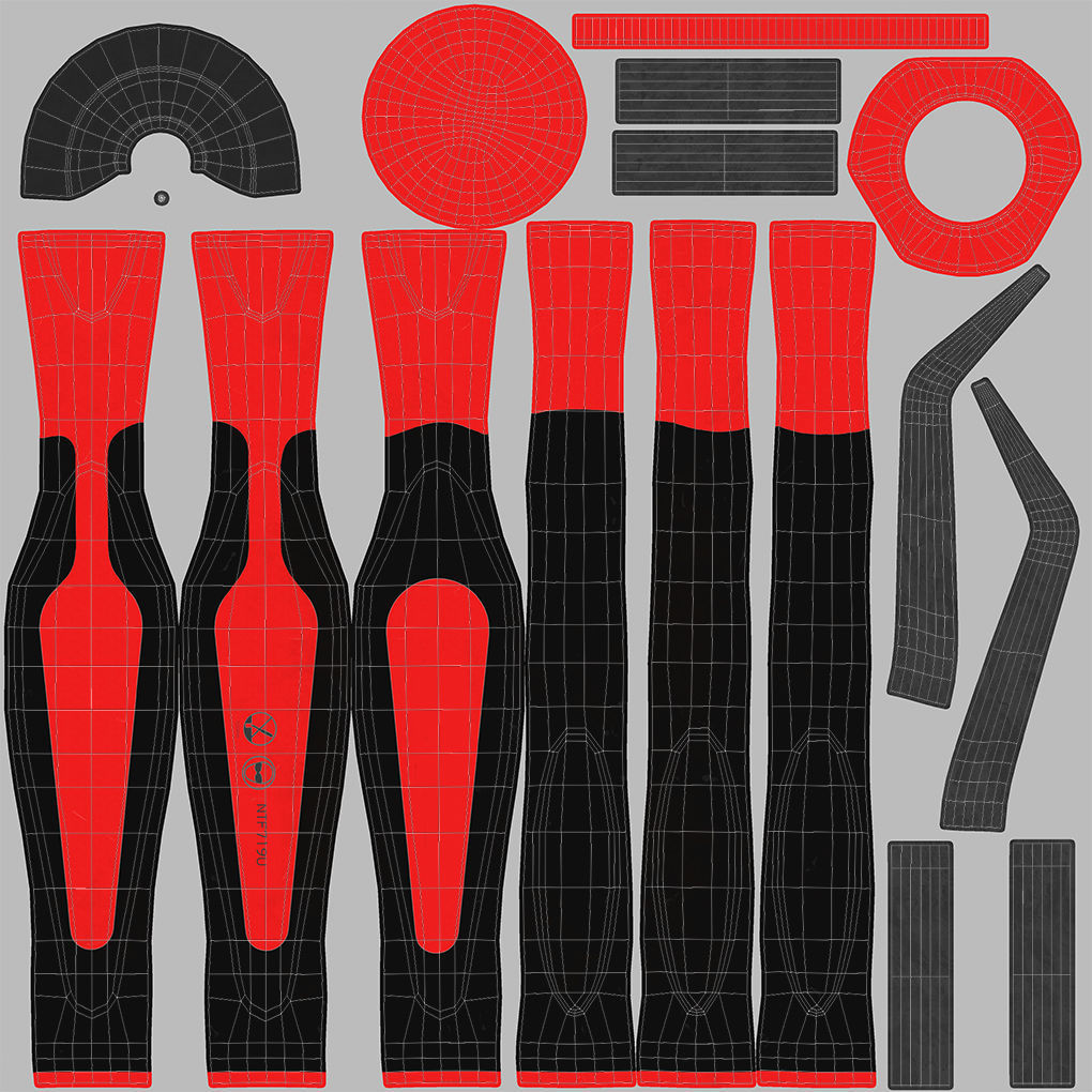 Soft Grip Radiator Hose Pick Low-poly 3D model_31