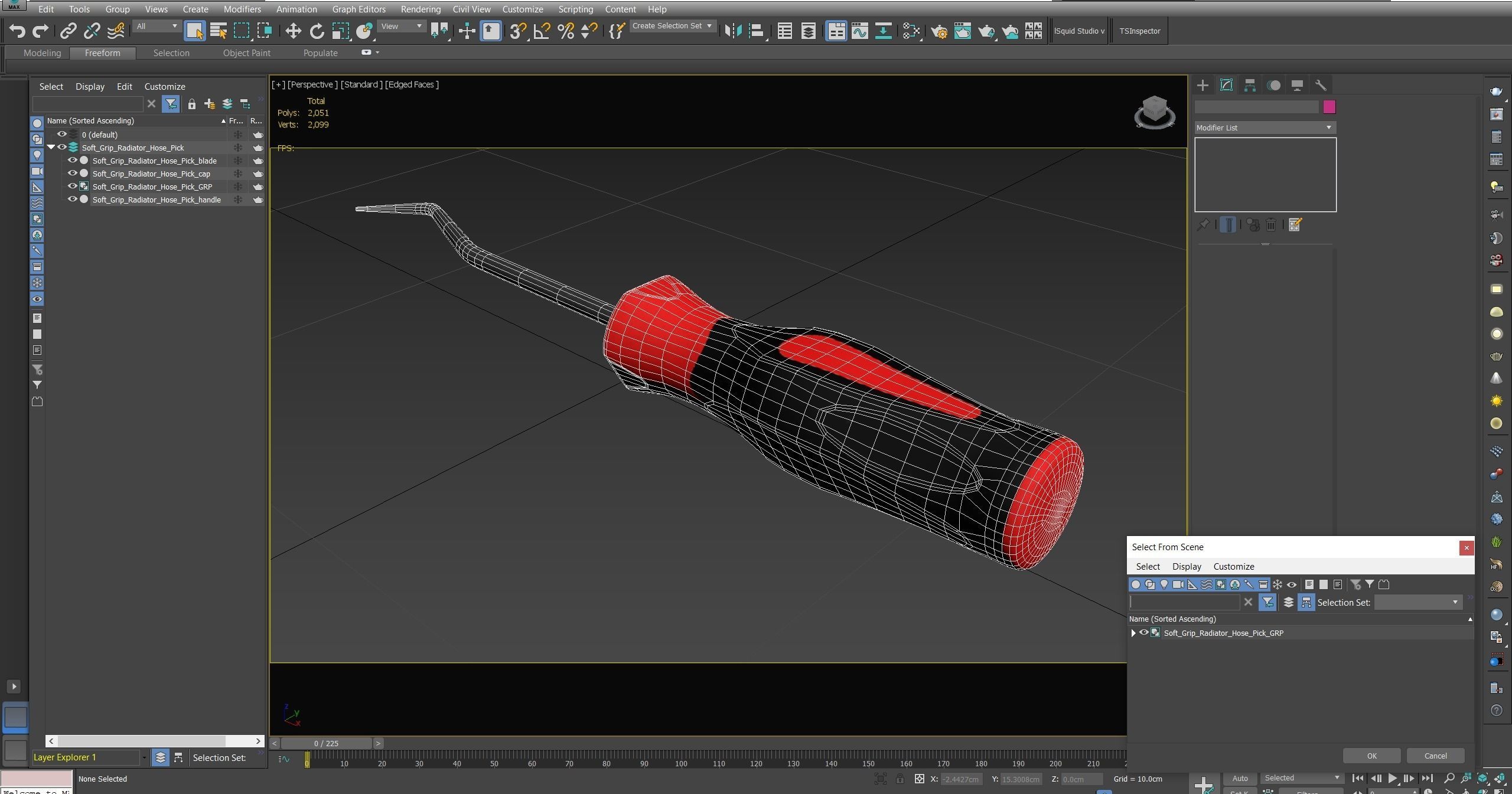 Soft Grip Radiator Hose Pick Low-poly 3D model_25