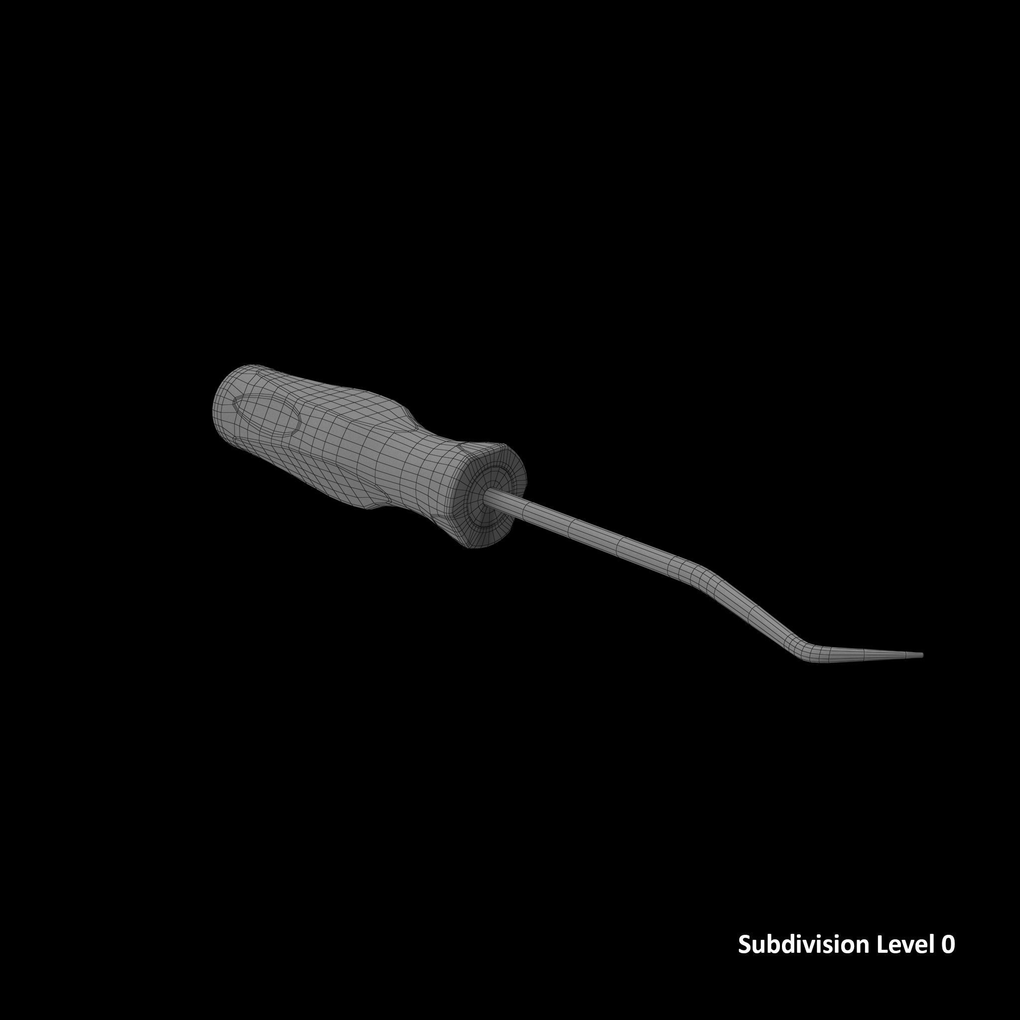 Soft Grip Radiator Hose Pick Low-poly 3D model_12