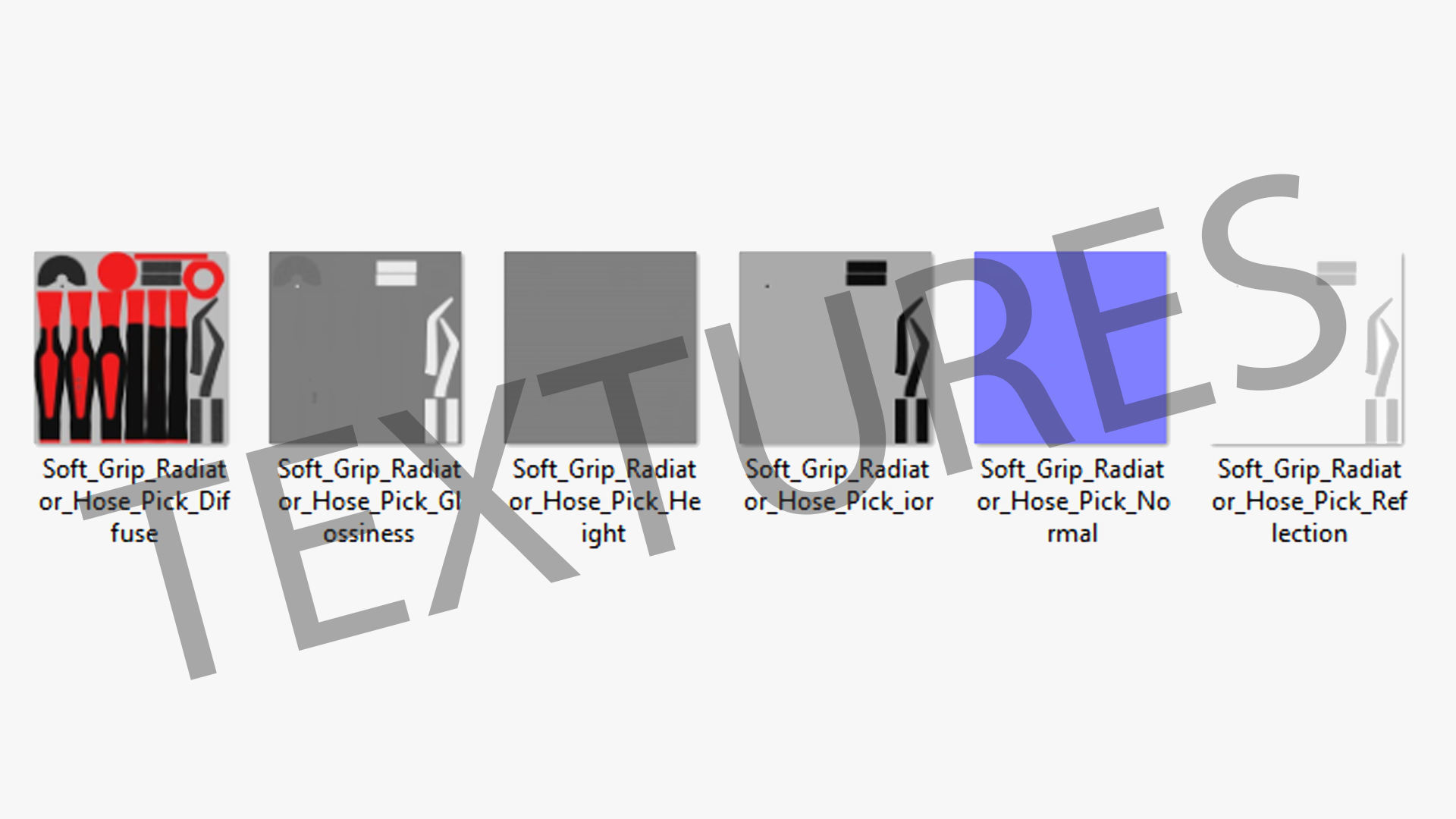 Soft Grip Radiator Hose Pick Low-poly 3D model_30