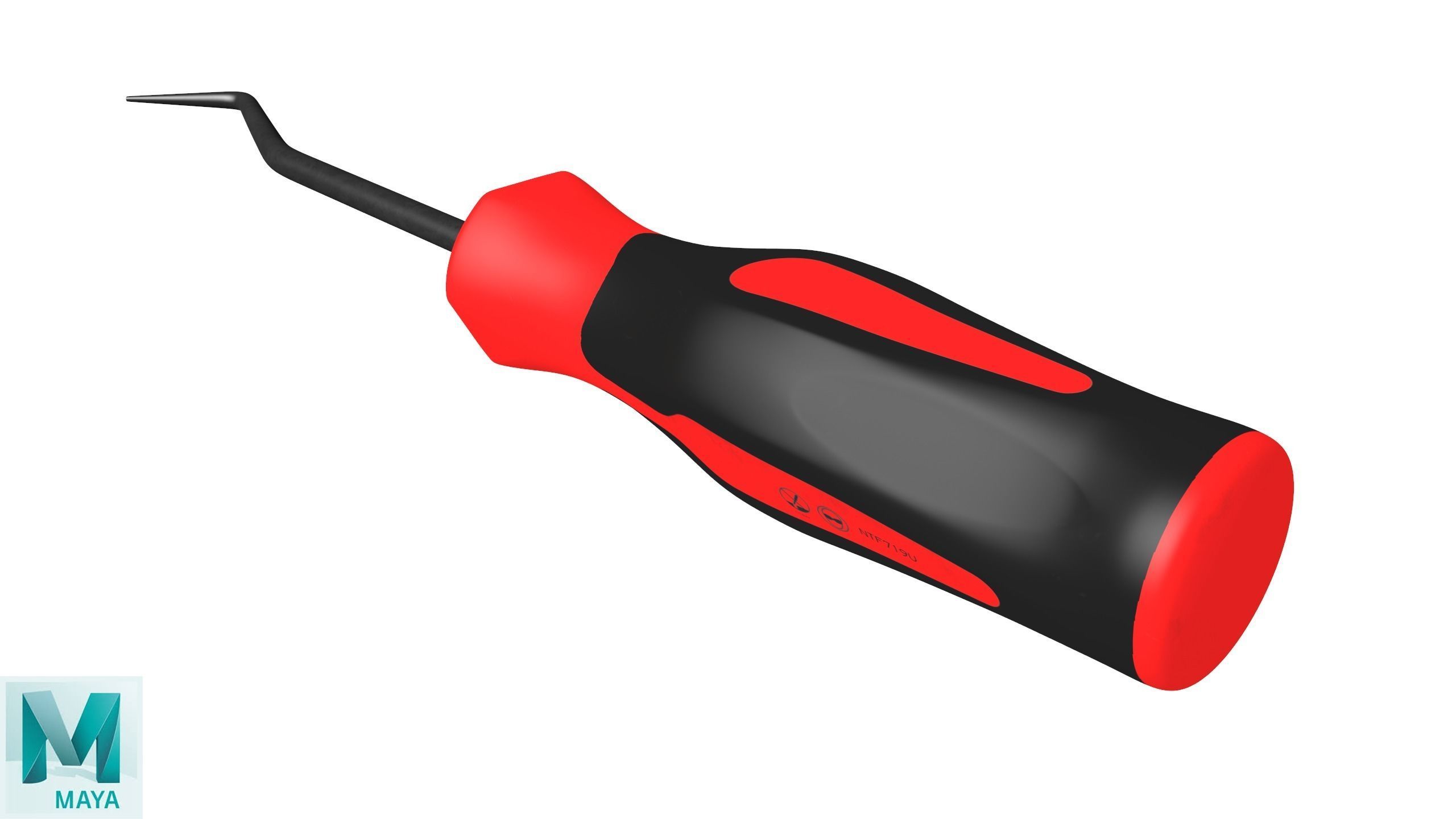 Soft Grip Radiator Hose Pick Low-poly 3D model_26