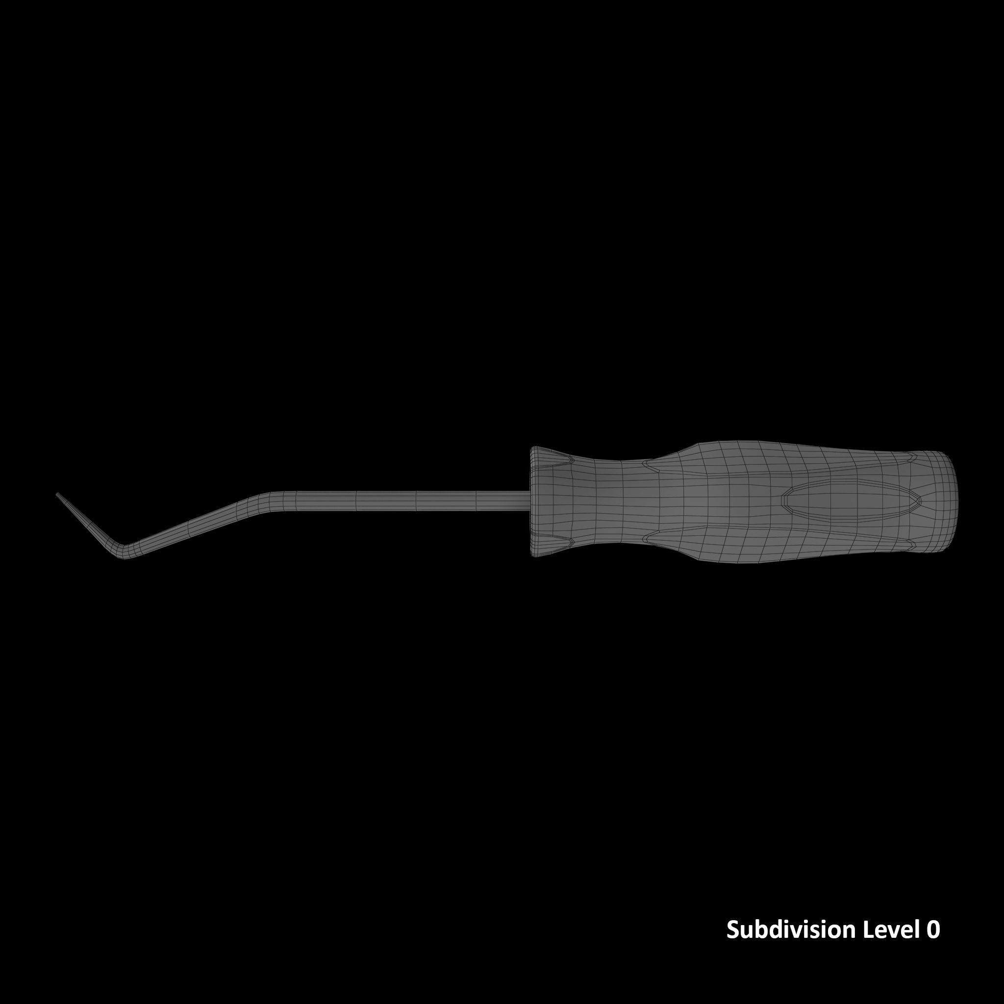 Soft Grip Radiator Hose Pick Low-poly 3D model_22