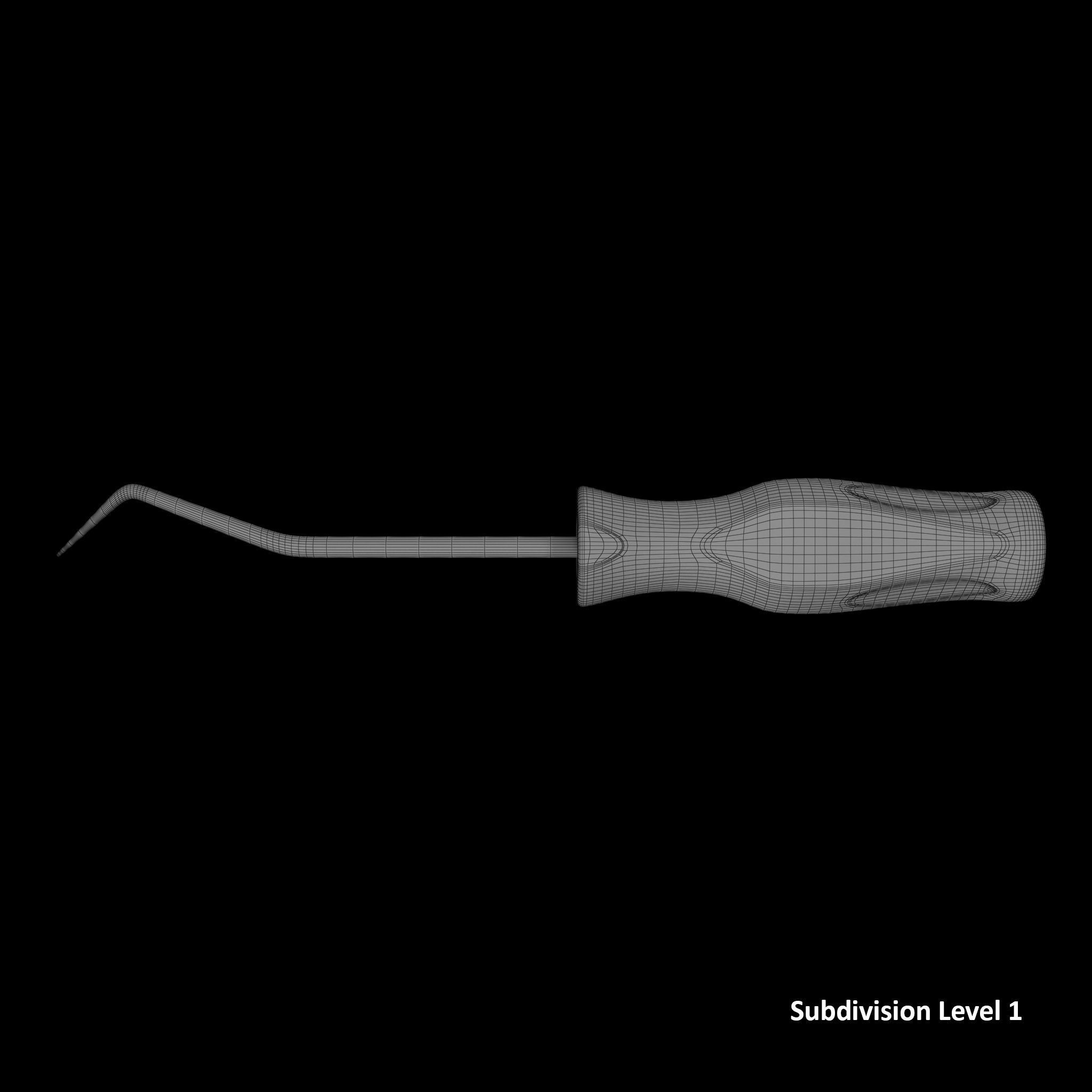 Soft Grip Radiator Hose Pick Low-poly 3D model_9