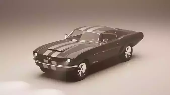 Ford Mustang 1967 3D model