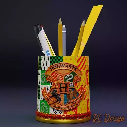 Pencil holder Harry Potter Hogwarts Logos