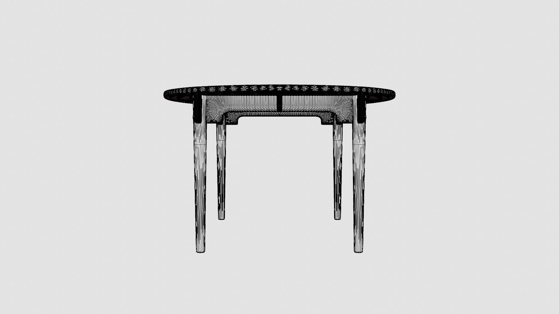 CH338 Table Low-poly 3D model_8