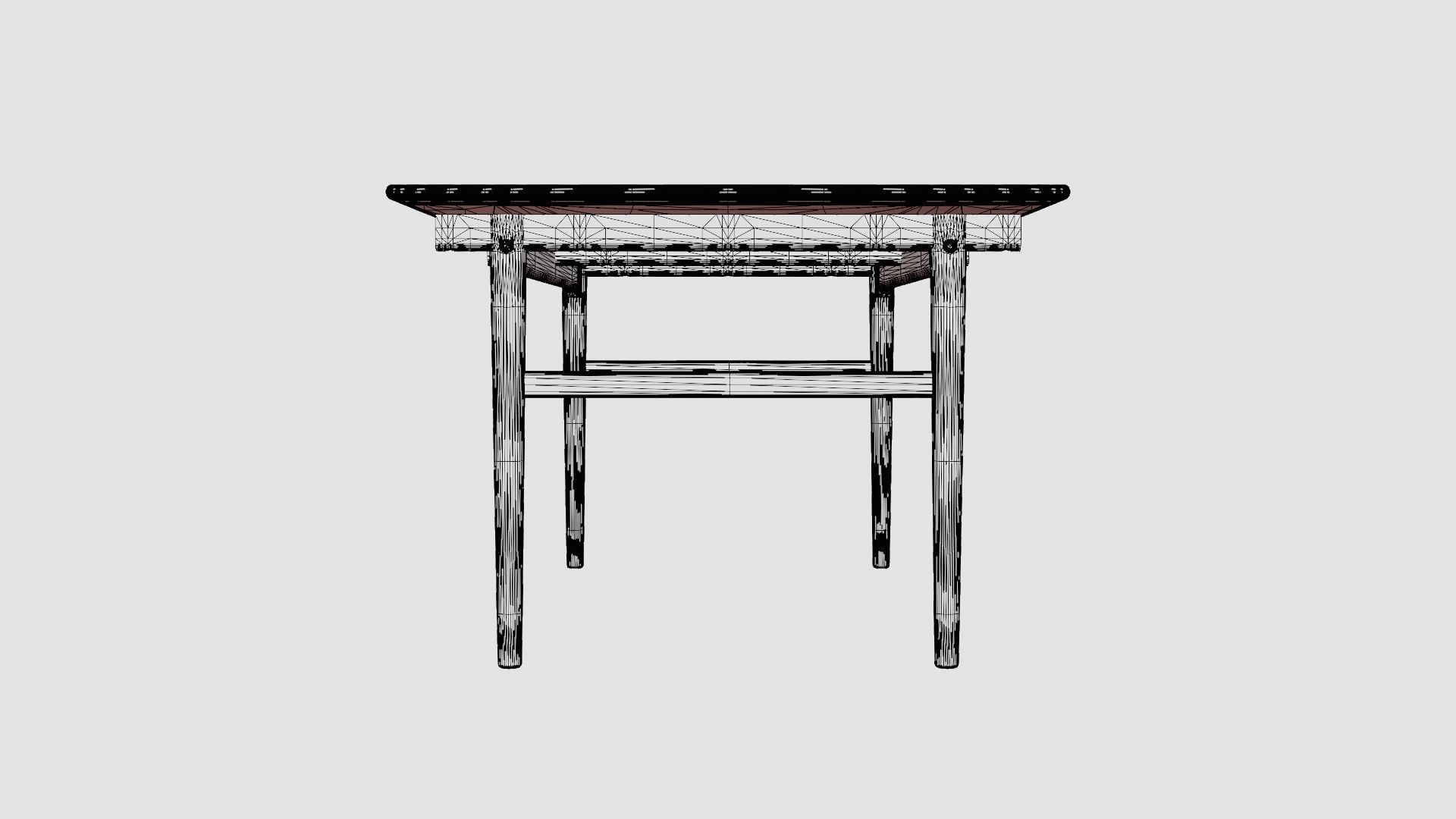 CH327 Table Low-poly 3D model_8