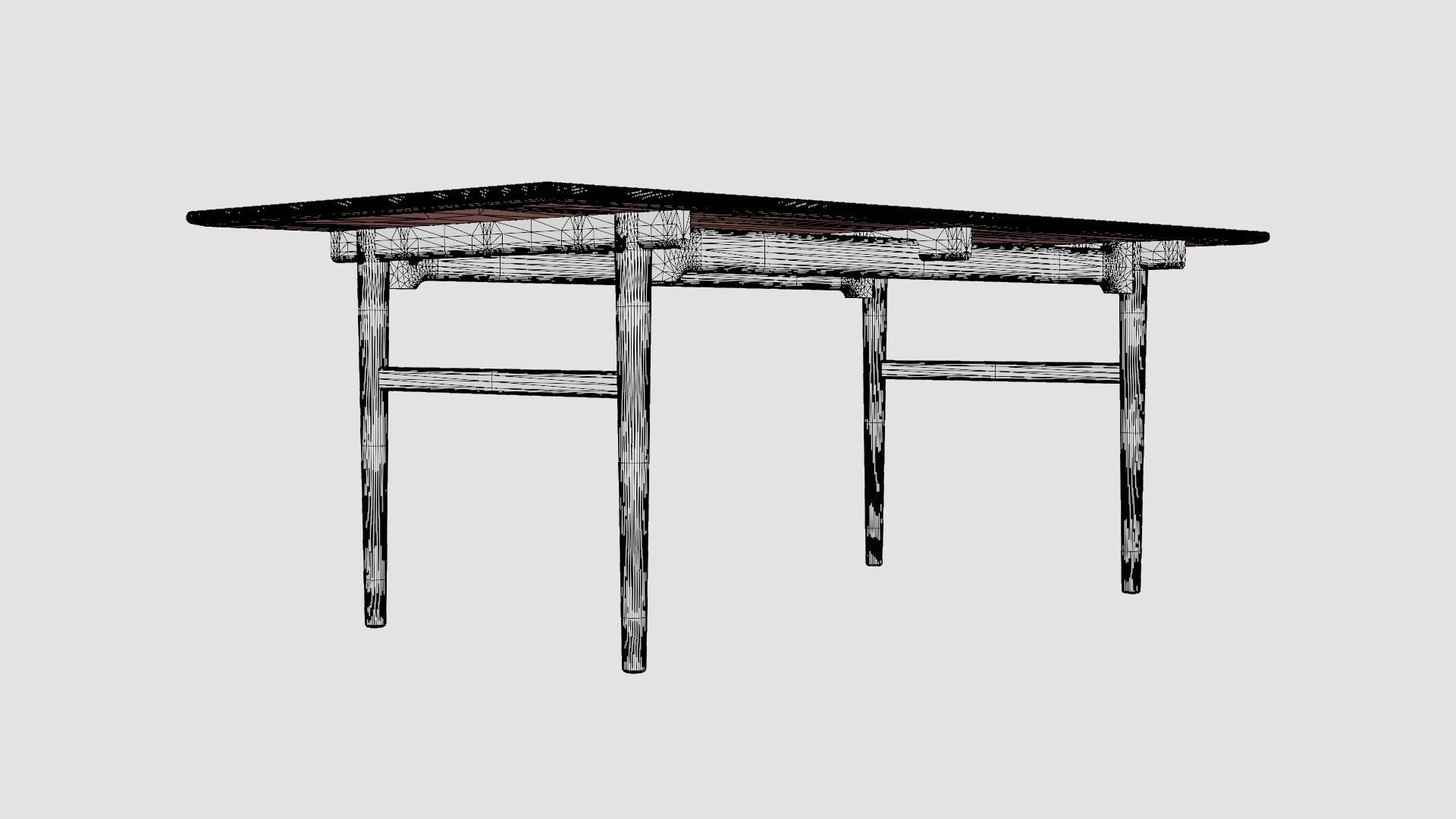 CH327 Table Low-poly 3D model_7