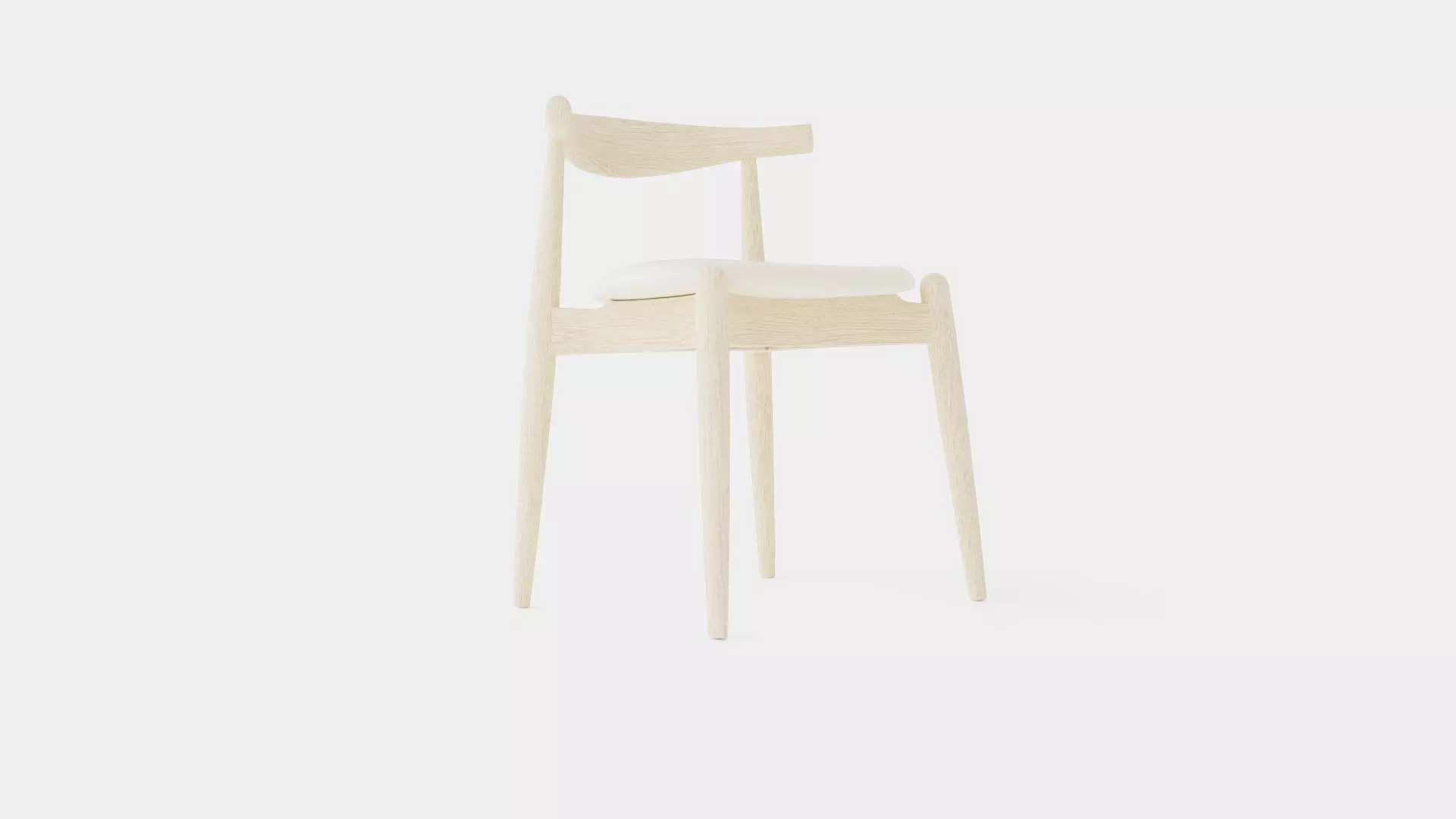 Carl Hansen CH20 Chair Low-poly 3D model_0