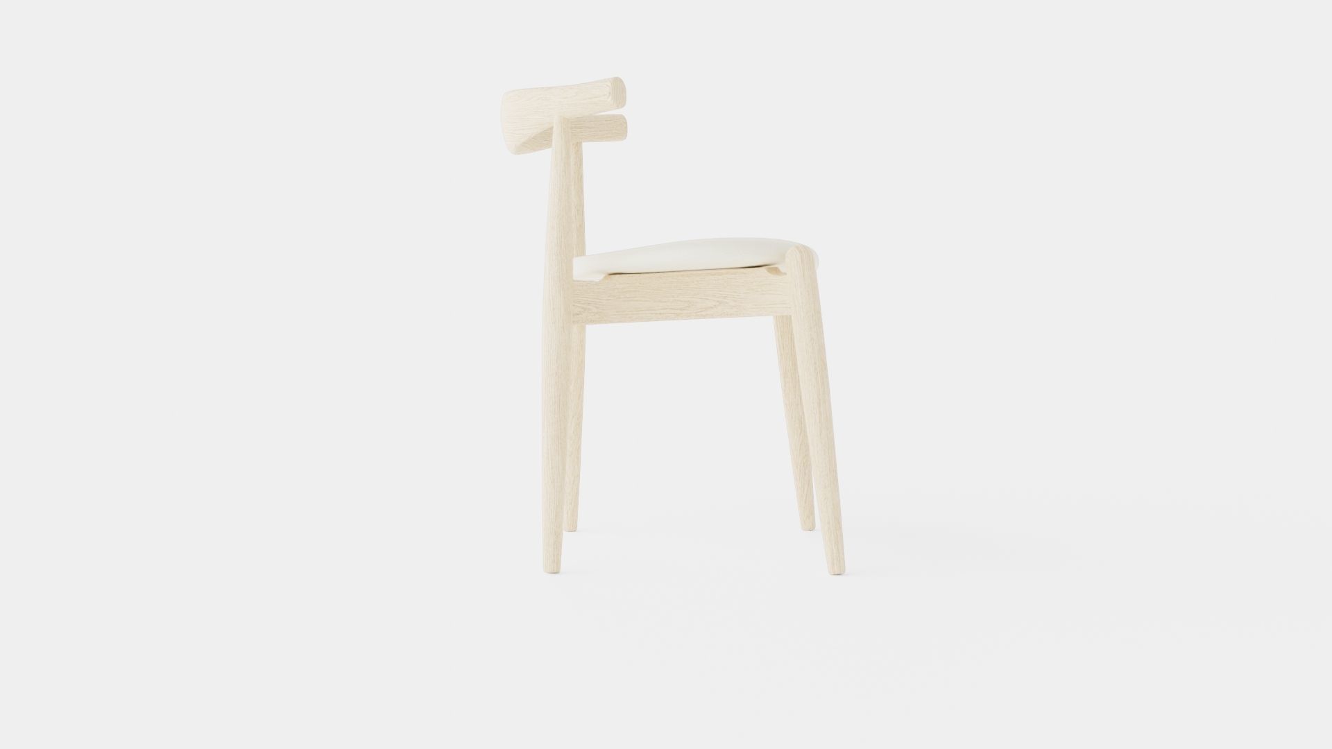 Carl Hansen CH20 Chair Low-poly 3D model_2